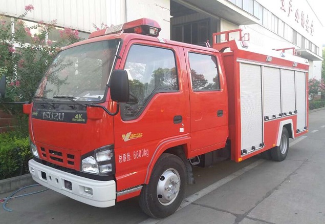 五十铃水罐消防车(3-3.5T)|庆铃五十铃600P消防车|JDF5070GXFSG20/Q型水罐消防车生产厂家