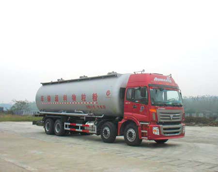 福田欧曼前四后八粉粒物料运输车