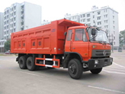 东风后八轮双桥密封式垃圾车