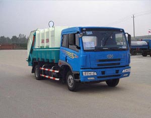 解放单桥压缩式垃圾车