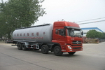 东风天龙后双桥粉粒物料运输车